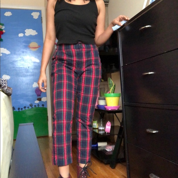 Hollister Tartan Trousers Online Sale 